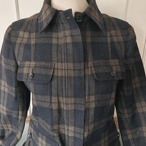 Jenne Maag Plaid Wool Jacket - Size Sm to Med - Old Money, Dark Academia